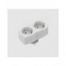 SILVER Enchufe 2x Schuko 9154 Blanco
