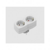 SILVER Enchufe 2x Schuko 9154 Blanco