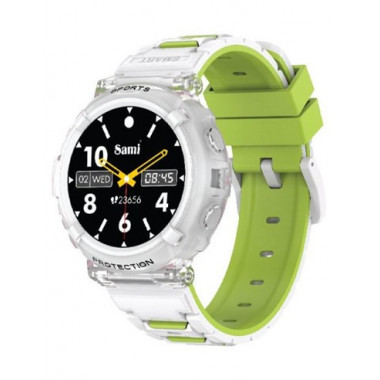 SAMI Reloj Inteligente JELLY WS-2385 Con GPS/Resistente Agua/Sue&ntilde;o/Cardiaco/Oxigeno Blanco