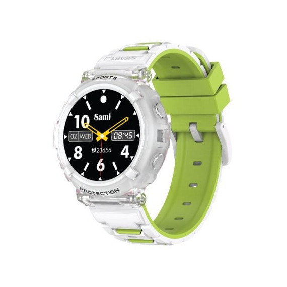 SAMI Reloj Inteligente JELLY WS-2385 Con GPS/Resistente Agua/Sueño/Cardiaco/Oxigeno Blanco