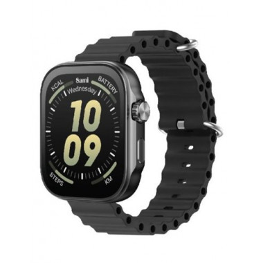 SAMI Reloj Inteligente SUPRA WS-2383NG Con GPS/Resistente Agua/Sue&ntilde;o/Cardiaco/Oxigeno Negro