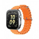 SAMI Reloj Inteligente SUPRA WS-2383NJ Con GPS/Resistente Agua/Sueño/Cardiaco/Oxigeno Naranja
