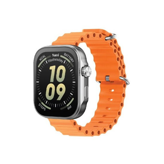 SAMI Reloj Inteligente SUPRA WS-2383NJ Con GPS/Resistente Agua/Sueño/Cardiaco/Oxigeno Naranja