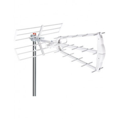 SURMEDIA Antena UHF Triplex Digital HD Mini  Con Filtro 5G CH.21-48 15Dbi SMT805W