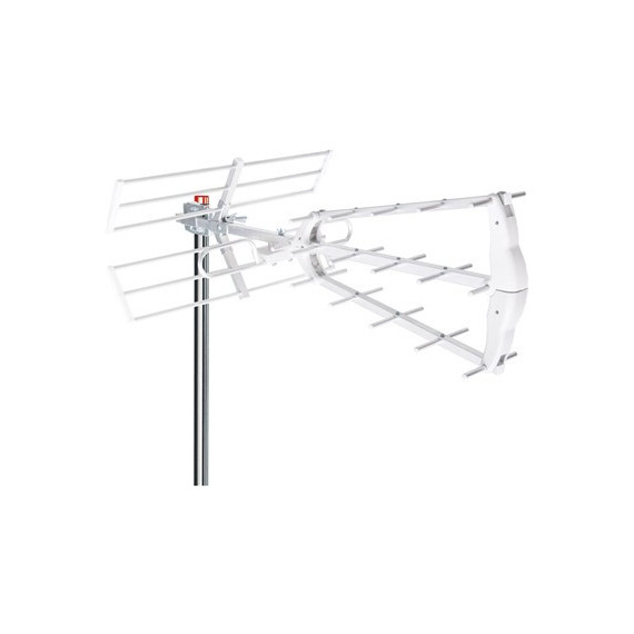 SURMEDIA Antena UHF Triplex Digital HD Mini  Con Filtro 5G CH.21-48 15Dbi SMT805W