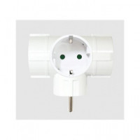 SILVER Enchufe 3x Schucko 9153 Blanco