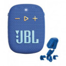JBL Altavoz Bluetooth WIND 3S Con Soporte Manillar Para Bici Azul