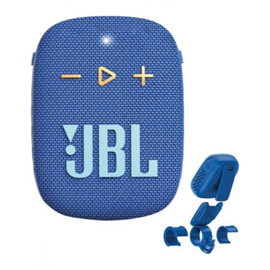 JBL Altavoz Bluetooth WIND 3S Con Soporte Manillar Para Bici Azul