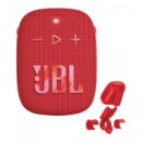 JBL Altavoz Bluetooth WIND 3S Con Soporte Manillar Para Bici Rojo