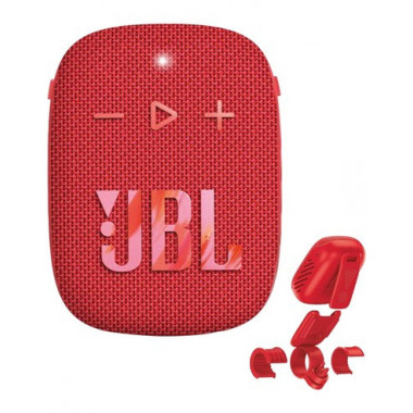 JBL Altavoz Bluetooth WIND 3S Con Soporte Manillar Para Bici Rojo