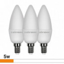 BOMBILLAS LED PACK 3 5W C37 E14 LUZ BLANCA AIRMEC