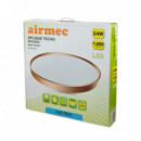 APLIQUE LED TECHO 24W SERIE TITANIO LUZ FRÍA AIRMEC