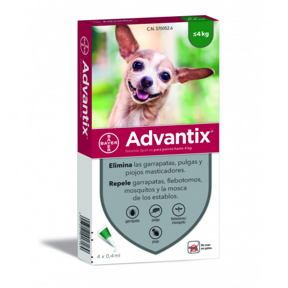 Advantix Perro Pipeta 1,5-4 Kg 4 Ud  ELANCO