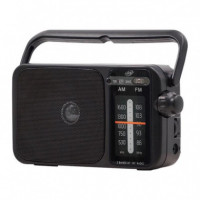 Radio Doble Banda Am/fm Negra LARRYHOUSE 5W