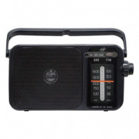 Radio Doble Banda Am/fm Negra LARRYHOUSE 5W