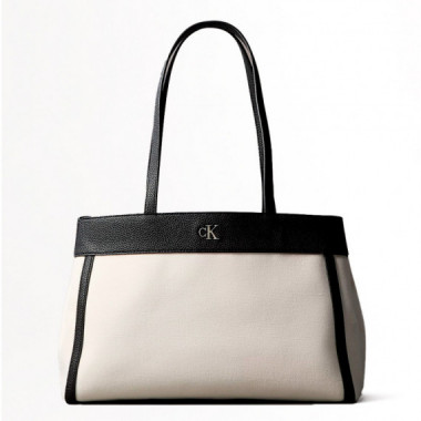 Bolso Tote de Lona de Algod&oacute;n  CALVIN KLEIN