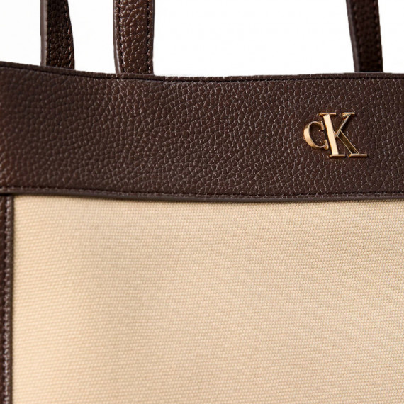 Ck Bolso LV04F3503G Xsj tu Canvas Medium Khaki  CALVIN KLEIN