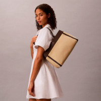 CK BOLSO LV04F3503G XSJ TU CANVAS MEDIUM KHAKI