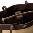 Ck Bolso LV04F3503G Xsj tu Canvas Medium Khaki  CALVIN KLEIN
