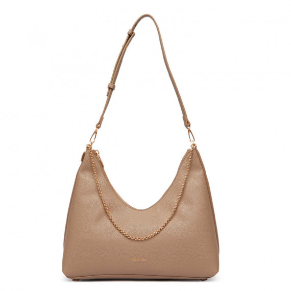 Bolso Hobo con Cadena de Bisutería de Guijarros  CALVIN KLEIN