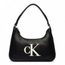 Bolso de Hombro con Logo Monograma Grabado  CALVIN KLEIN