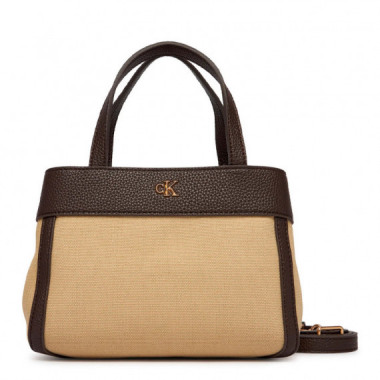 Bolso Tote Peque&ntilde;o de Lona de Algod&oacute;n  CALVIN KLEIN