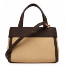 Bolso Tote Pequeño de Lona de Algodón  CALVIN KLEIN