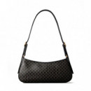 Bolso Pequeño de Hombro con Emblema Revestido y Logo  CALVIN KLEIN