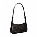 Bolso Pequeño de Hombro con Emblema Revestido y Logo  CALVIN KLEIN