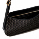 Bolso Pequeño de Hombro con Emblema Revestido y Logo  CALVIN KLEIN