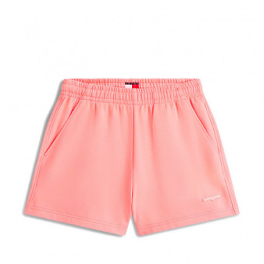 Shorts de ch&aacute;ndal amplios en felpa con logo