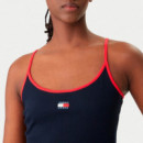 Camiseta Slim Badge Strappy