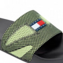 Chanclas con pala de jacquard