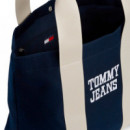 Bolso Tote de Lona con Logo Texturizado  TOMMY HILFIGER