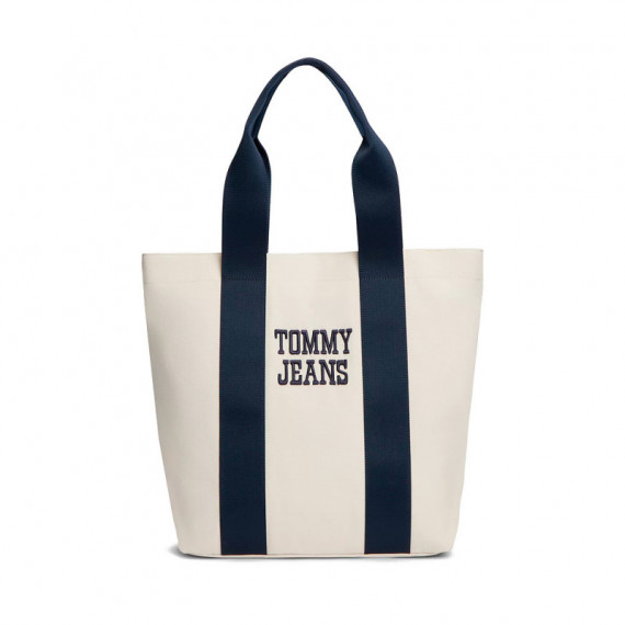 Bolso Tote de Lona con Logo Texturizado  TOMMY HILFIGER
