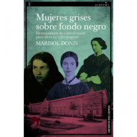 MUJERES GRISES SOBRE FONDO NEGRO