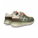 DEPORTIVO ANTE+TEXTIL NARANJA+VERDE