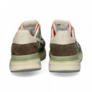 DEPORTIVO ANTE+TEXTIL NARANJA+VERDE