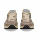 DEPORTIVO ANTE+MALLA MULTI MARRON