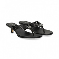 ESCLAVA LOGO HUECO PIEL NEGRO