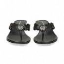 ESCLAVA LOGO HUECO PIEL NEGRO