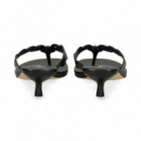 ESCLAVA LOGO HUECO PIEL NEGRO