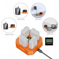 Cargador de Baterías de Cámara SmallRig 5747 de Cuatro Canales para Nikon EN-EL15c