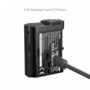 SmallRig 5299 Batería USB-C para Cámara Nikon EN-EL15c con Pantalla de Energía