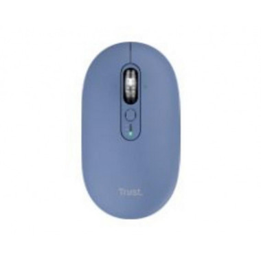 Rat&oacute;n Trust Seron &Oacute;ptico Ambidextro Silencioso RF Wireless/Bluetooth 3200dpi 7 Botones Azul (26020)