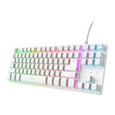 Teclado Gaming Trust GXT 833W Thado TKL QWERTY RGB Blanco (25896)