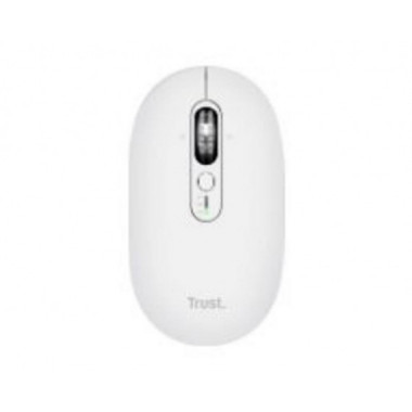 Rat&oacute;n Trust Seron &Oacute;ptico Ambidextro Silencioso RF/Bluetooth Blanco (26019)