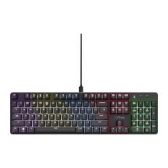 Teclado Gaming Trust GXT 871 Zora QWERTY RGB Negro (25682)