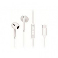 Auriculares Intraurales Binaurales CONCEPTRONIC con Micrófono USB-C Blancos 1.2m (BRENDAN02W)