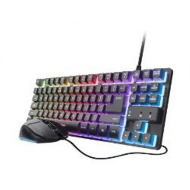 Teclado + Rat&oacute;n Gaming Trust GXT 798 USB-A Negro (25638)